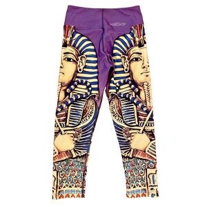 NWOT Werkshop by  Eagle Rock Egyptian King Tut Legging Stretch Gym Yoga Women XS